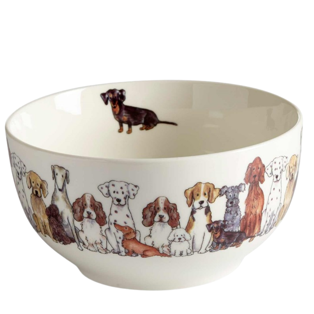 Schale mit Hundemotiv - 6,5 cm, 45cl