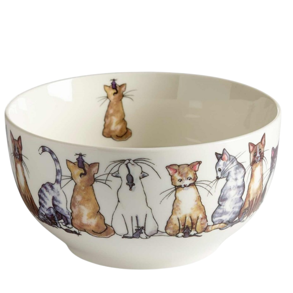 Schale mit Katzenmotiv - 6,5 cm, 45cl