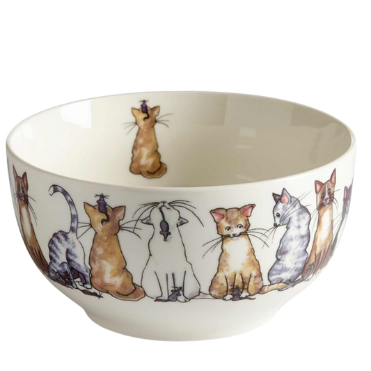 Schale mit Katzenmotiv - 6,5 cm, 45cl