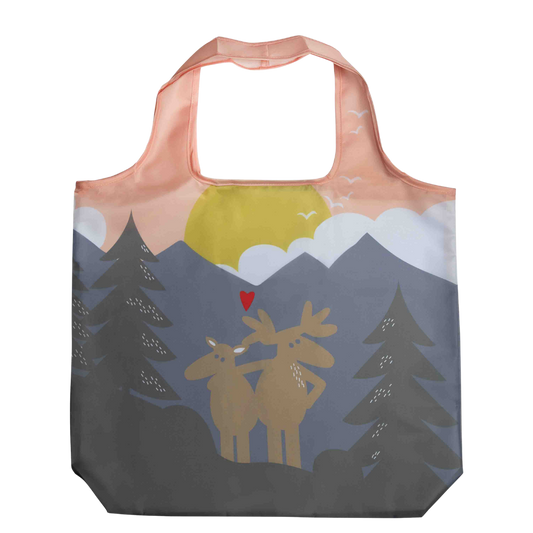 Einkaufstasche - Verliebte Elche