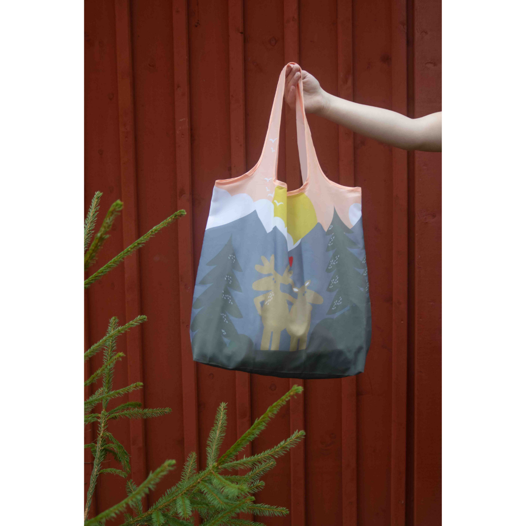 Einkaufstasche - Verliebte Elche