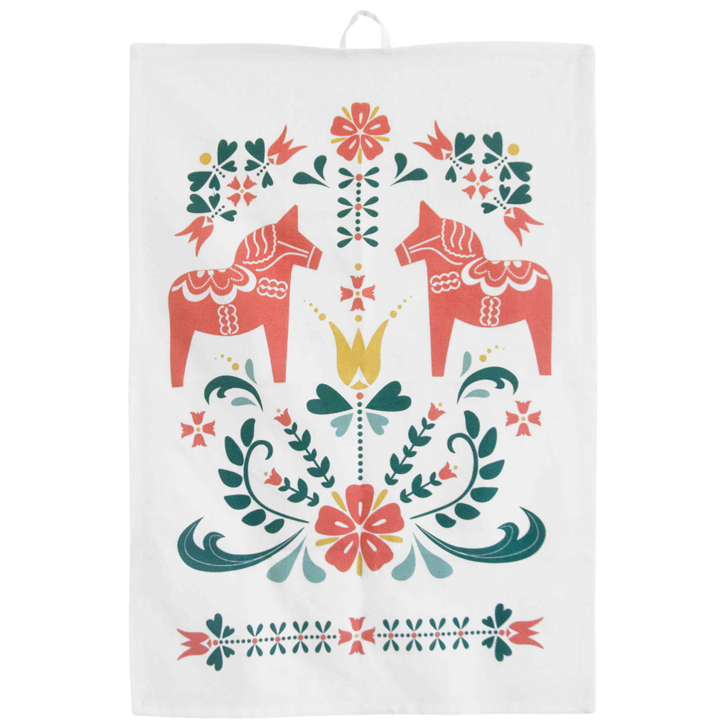 Küchentuch - Dala-Pferde