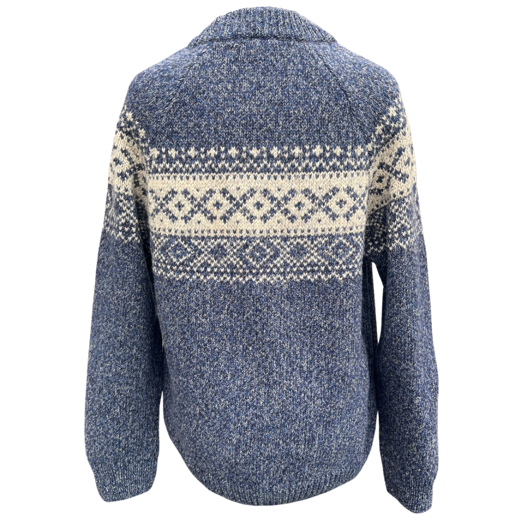 Herren Merinowollpullover Blau