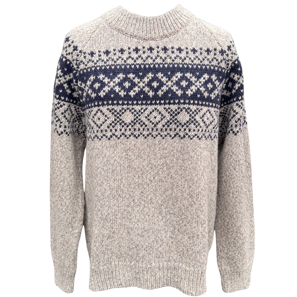 Herren Pullover Merinowolle grau