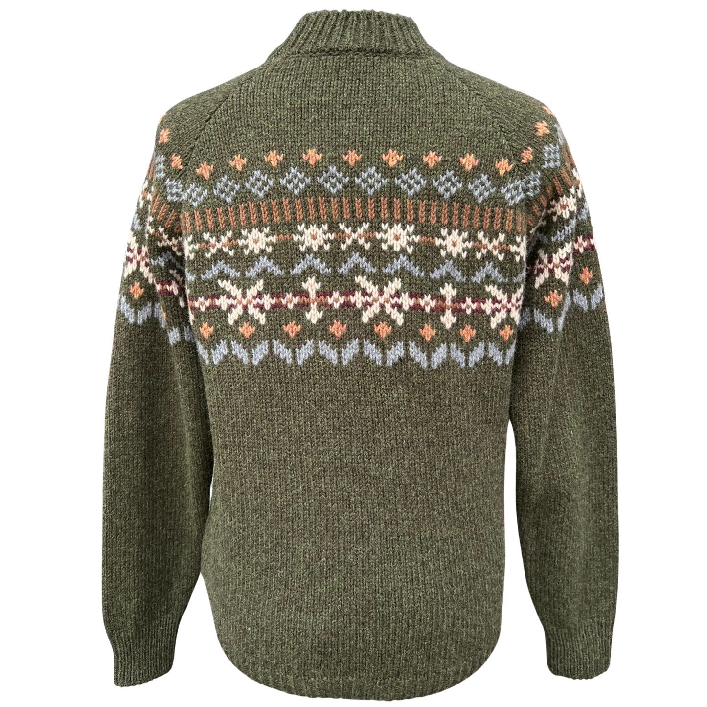 Merinowollpullover Damen Grün aus 100 % Schurwolle im skandinavischen Design