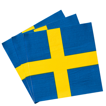 Einweggeschirr mit Flaggenmotiv