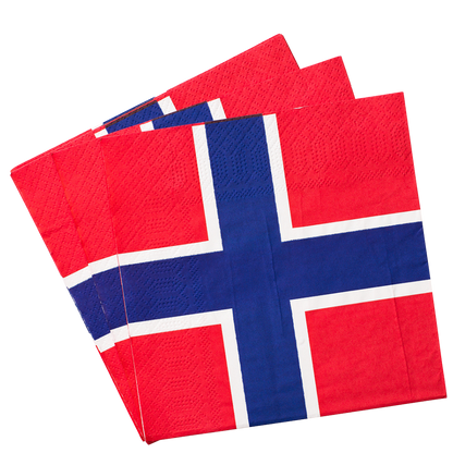 Einweggeschirr mit Flaggenmotiv