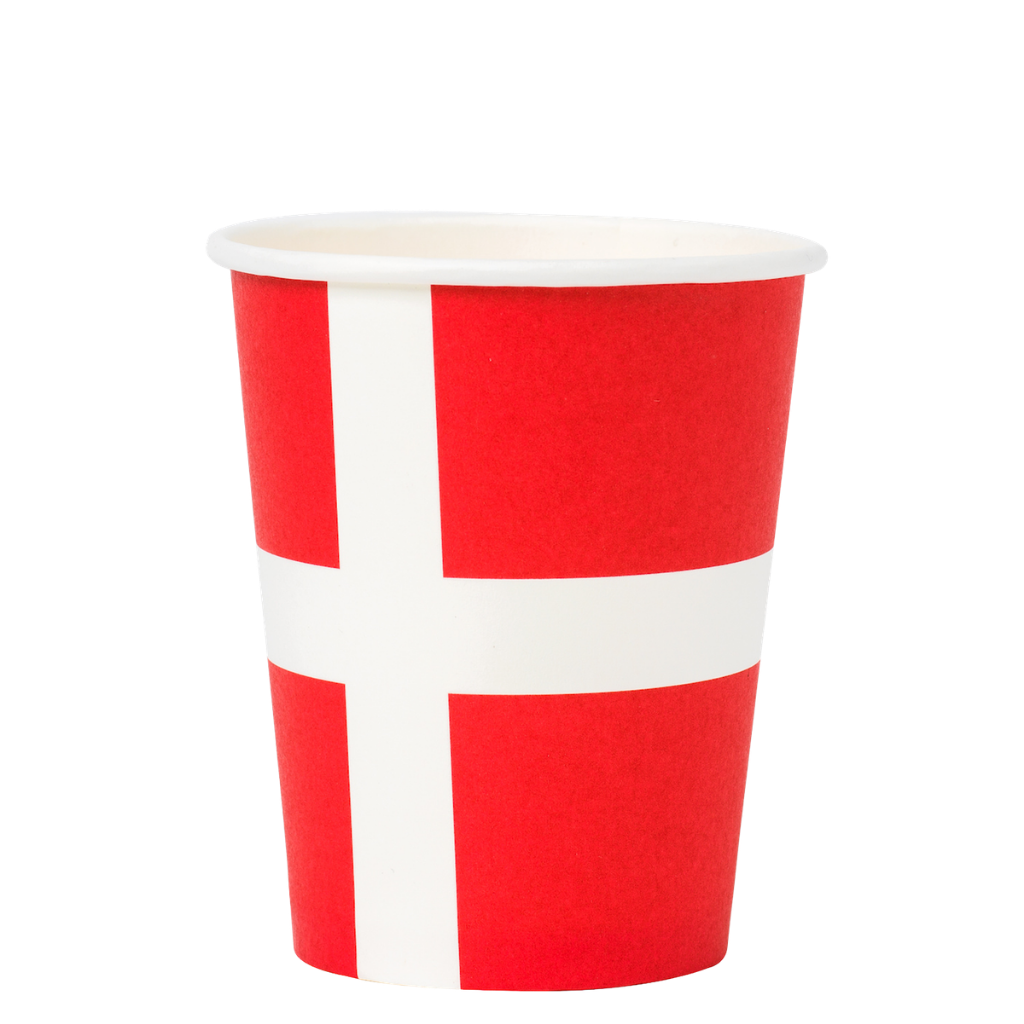 Einweggeschirr mit Flaggenmotiv