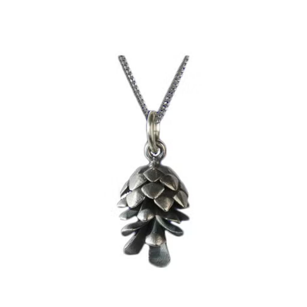 Northern Lights Sami Pendant - 30 x 10 mm - with Silver Chain - 45 cm