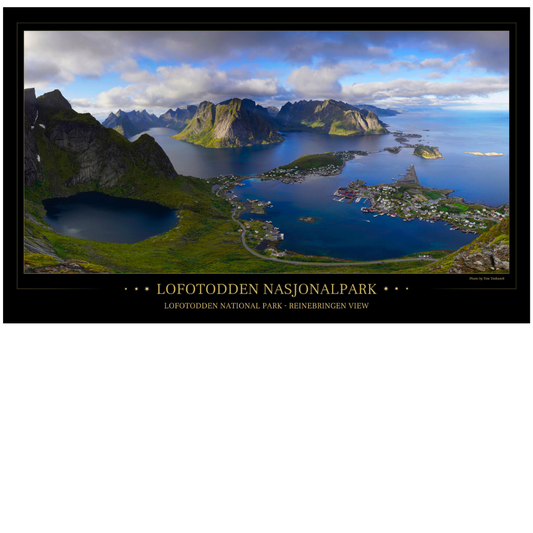 Lofoten Reinebringen - Poster 97 x 57 cm