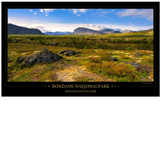 Rondane fjäll - Poster 97 x 57 cm
