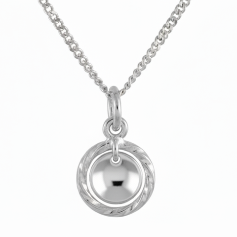 Lanka Risku - Samischer Schmuck - Kleiner Anhänger mit Silberkette 42 cm