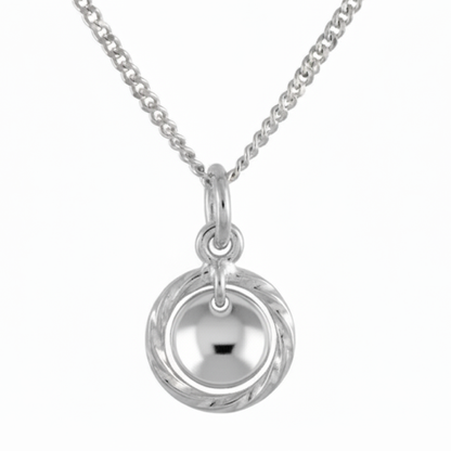 Lanka Risku - Samischer Schmuck - Kleiner Anhänger mit Silberkette 42 cm