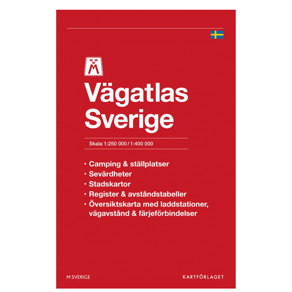 Motormännens Vägatlas Sverige - Schweden Straßenatlas / Autoatlas