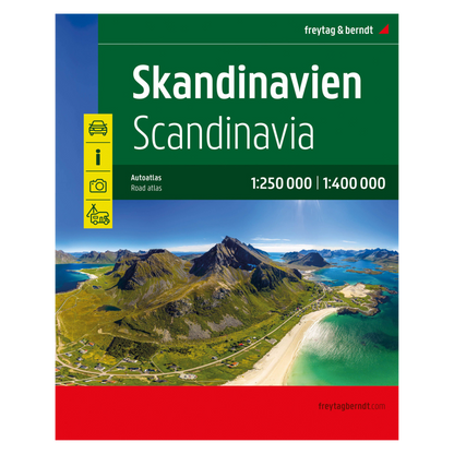 Skandinavien - Scandinavia - Autoatlas 1:200.000 - 1:400.000 - Freytag & Berndt