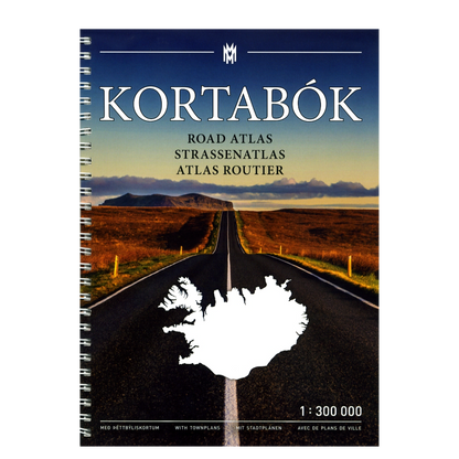Island Kortabok - Island Straßenatlas / Autoatlas 1:300.000