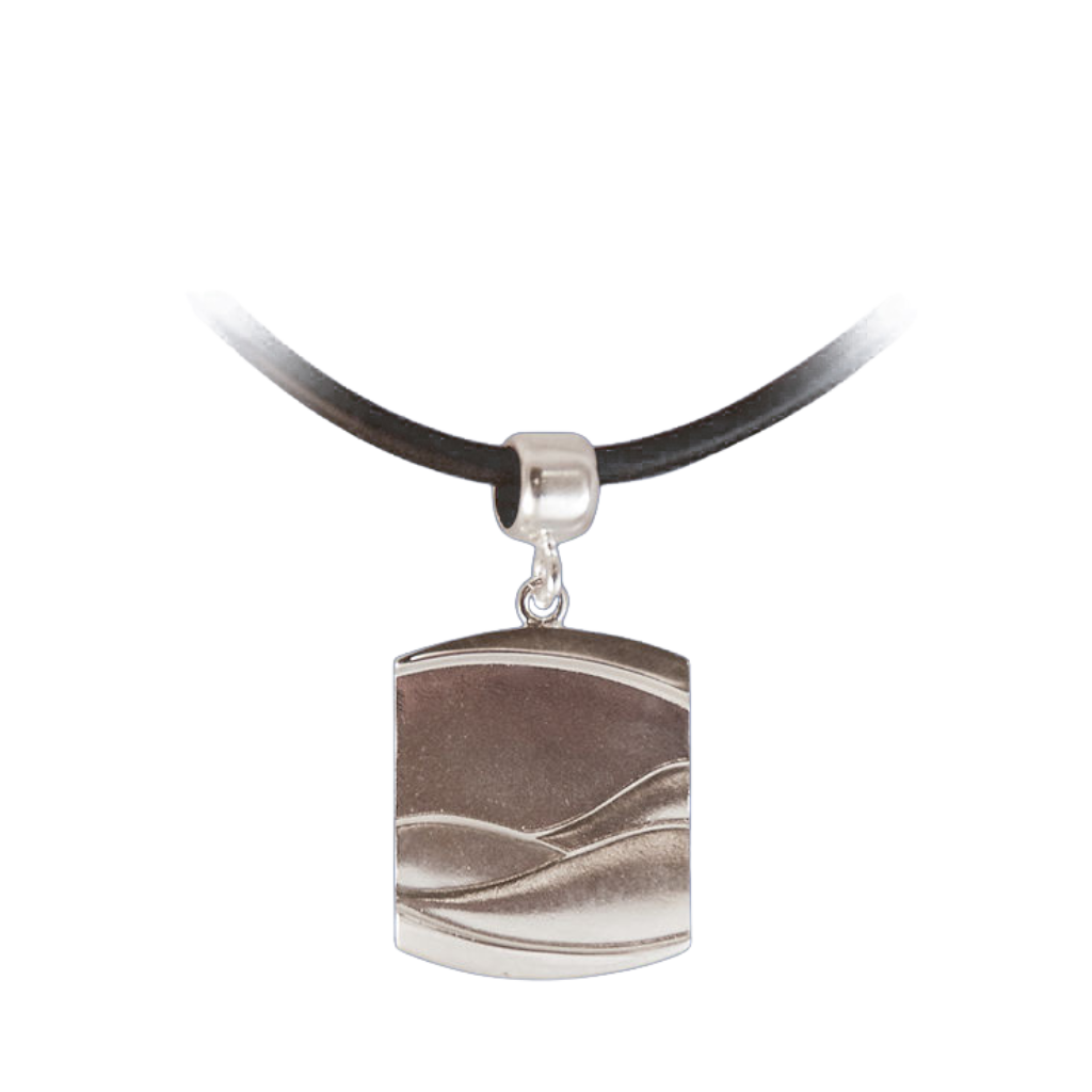 Silberanhänger Fjell - Lederband 45 cm