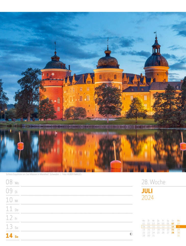 Skandinavien - Der Zauber des hohen Nordens - Wochenplaner Kalender 2024 - 25 x 33 cm