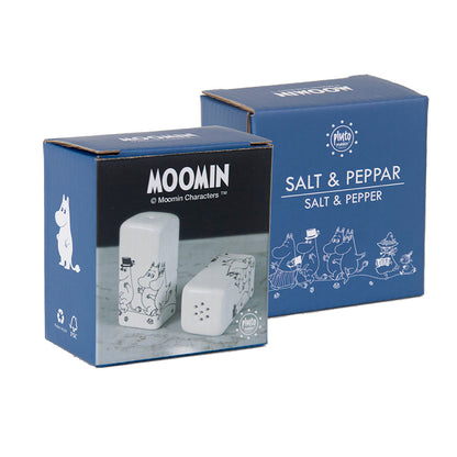 Moomin Salt & Pepper - Salz- und Pfefferstreuer - Schwarz / Weiß