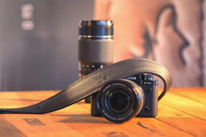 EDDYCAM Kameragurt - Elchleder - 50 mm - Schwarz
